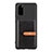 Ultra-thin Silicone Gel Soft Case Cover with Magnetic S12D for Samsung Galaxy S20 5G Black