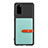 Ultra-thin Silicone Gel Soft Case Cover with Magnetic S12D for Samsung Galaxy S20 5G Mint Blue