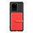 Ultra-thin Silicone Gel Soft Case Cover with Magnetic S12D for Samsung Galaxy S20 Ultra 5G Red