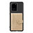 Ultra-thin Silicone Gel Soft Case Cover with Magnetic S13D for Samsung Galaxy S20 Ultra 5G Gold