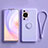 Ultra-thin Silicone Gel Soft Case Cover with Stand for Huawei P60 Clove Purple