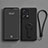 Ultra-thin Silicone Gel Soft Case Cover with Stand for Oppo K10X 5G Black