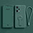 Ultra-thin Silicone Gel Soft Case Cover with Stand for Oppo K10X 5G Midnight Green