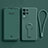 Ultra-thin Silicone Gel Soft Case Cover with Stand for Oppo K9X 5G Midnight Green