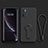 Ultra-thin Silicone Gel Soft Case Cover with Stand for Oppo Reno6 Pro 5G India Black