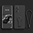 Ultra-thin Silicone Gel Soft Case Cover with Stand for Realme GT Neo2 5G Black