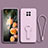 Ultra-thin Silicone Gel Soft Case Cover with Stand for Xiaomi Mi 10T Lite 5G Clove Purple