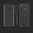 Ultra-thin Silicone Gel Soft Case Cover with Stand for Xiaomi Mi 11 Pro 5G Black