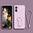 Ultra-thin Silicone Gel Soft Case Cover with Stand for Xiaomi Mi 11X Pro 5G Clove Purple