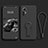 Ultra-thin Silicone Gel Soft Case Cover with Stand for Xiaomi Mi 12S 5G Black