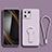 Ultra-thin Silicone Gel Soft Case Cover with Stand for Xiaomi Mi 13 Pro 5G Clove Purple