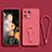 Ultra-thin Silicone Gel Soft Case Cover with Stand for Xiaomi Mi 13 Pro 5G Hot Pink