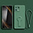 Ultra-thin Silicone Gel Soft Case Cover with Stand for Xiaomi Mi 13 Pro 5G Midnight Green