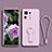 Ultra-thin Silicone Gel Soft Case Cover with Stand for Xiaomi Mi Mix 4 5G Clove Purple