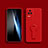 Ultra-thin Silicone Gel Soft Case Cover with Stand for Xiaomi Poco F4 5G Red