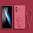 Ultra-thin Silicone Gel Soft Case Cover with Stand for Xiaomi Poco M5S Hot Pink