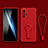 Ultra-thin Silicone Gel Soft Case Cover with Stand for Xiaomi Poco M5S Red