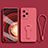 Ultra-thin Silicone Gel Soft Case Cover with Stand for Xiaomi Poco X5 5G Red
