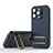 Ultra-thin Silicone Gel Soft Case Cover with Stand KC1 for Apple iPhone 13 Pro Max Blue