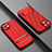 Ultra-thin Silicone Gel Soft Case Cover with Stand KC1 for Apple iPhone 13 Red