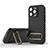 Ultra-thin Silicone Gel Soft Case Cover with Stand KC1 for Apple iPhone 14 Pro Max Black