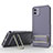 Ultra-thin Silicone Gel Soft Case Cover with Stand KC1 for Samsung Galaxy A04 4G Clove Purple