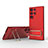 Ultra-thin Silicone Gel Soft Case Cover with Stand KC1 for Samsung Galaxy S23 Ultra 5G Red