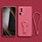 Ultra-thin Silicone Gel Soft Case Cover with Stand S01 for Xiaomi Mi 12 Lite NE 5G Hot Pink