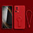 Ultra-thin Silicone Gel Soft Case Cover with Stand S01 for Xiaomi Mi 12 Lite NE 5G Red