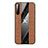 Ultra-thin Silicone Gel Soft Case Cover X02L for Samsung Galaxy A21 Brown