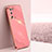 Ultra-thin Silicone Gel Soft Case Cover XL1 for Oppo A56 5G Hot Pink