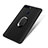 Ultra-thin Silicone Gel Soft Case with Finger Ring Stand for Huawei Honor 8 Black