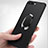 Ultra-thin Silicone Gel Soft Case with Finger Ring Stand for Huawei Honor V10 Black