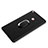Ultra-thin Silicone Gel Soft Case with Finger Ring Stand for Xiaomi Mi Max 2 Black