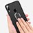 Ultra-thin Silicone Gel Soft Case with Magnetic Finger Ring Stand A02 for Xiaomi Redmi Note 7 Pro Black