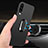 Ultra-thin Silicone Gel Soft Case with Magnetic Finger Ring Stand for Huawei P30 Black