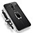 Ultra-thin Silicone Gel Soft Case with Magnetic Finger Ring Stand for Samsung Galaxy A6 Plus (2018) Black