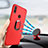 Ultra-thin Silicone Gel Soft Cover with Finger Ring Stand for Huawei P20 Lite Red