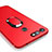 Ultra-thin Silicone Gel Soft Cover with Magnetic Finger Ring Stand for Huawei Honor V20 Red