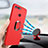 Ultra-thin Silicone Gel Soft Cover with Magnetic Finger Ring Stand for Huawei Honor V20 Red