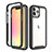 Ultra-thin Silicone Gel Soft Matte Finish Front and Back Case 360 Degrees Cover for Apple iPhone 13 Pro Black