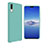 Ultra-thin Silicone Gel Soft Matte Finish Front and Back Case 360 Degrees Cover for Huawei P20 Cyan