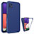 Ultra-thin Silicone Gel Soft Matte Finish Front and Back Case 360 Degrees Cover for Samsung Galaxy A22s 5G Blue
