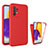 Ultra-thin Silicone Gel Soft Matte Finish Front and Back Case 360 Degrees Cover for Samsung Galaxy A72 5G Red