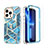 Ultra-thin Silicone Gel Soft Matte Finish Front and Back Case 360 Degrees Cover YJ3 for Apple iPhone 13 Pro Blue