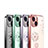 Ultra-thin Transparent Flowers Soft Case Cover for Apple iPhone 13 Mini