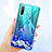 Ultra-thin Transparent Flowers Soft Case Cover for Huawei P30 Purple