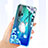 Ultra-thin Transparent Flowers Soft Case Cover K01 for Huawei Honor 20 Pro Cyan