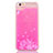 Ultra-thin Transparent Flowers Soft Case Cover T01 for Apple iPhone 6S Plus Pink