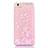 Ultra-thin Transparent Flowers Soft Case Cover T01 for Apple iPhone 6S Rose Gold